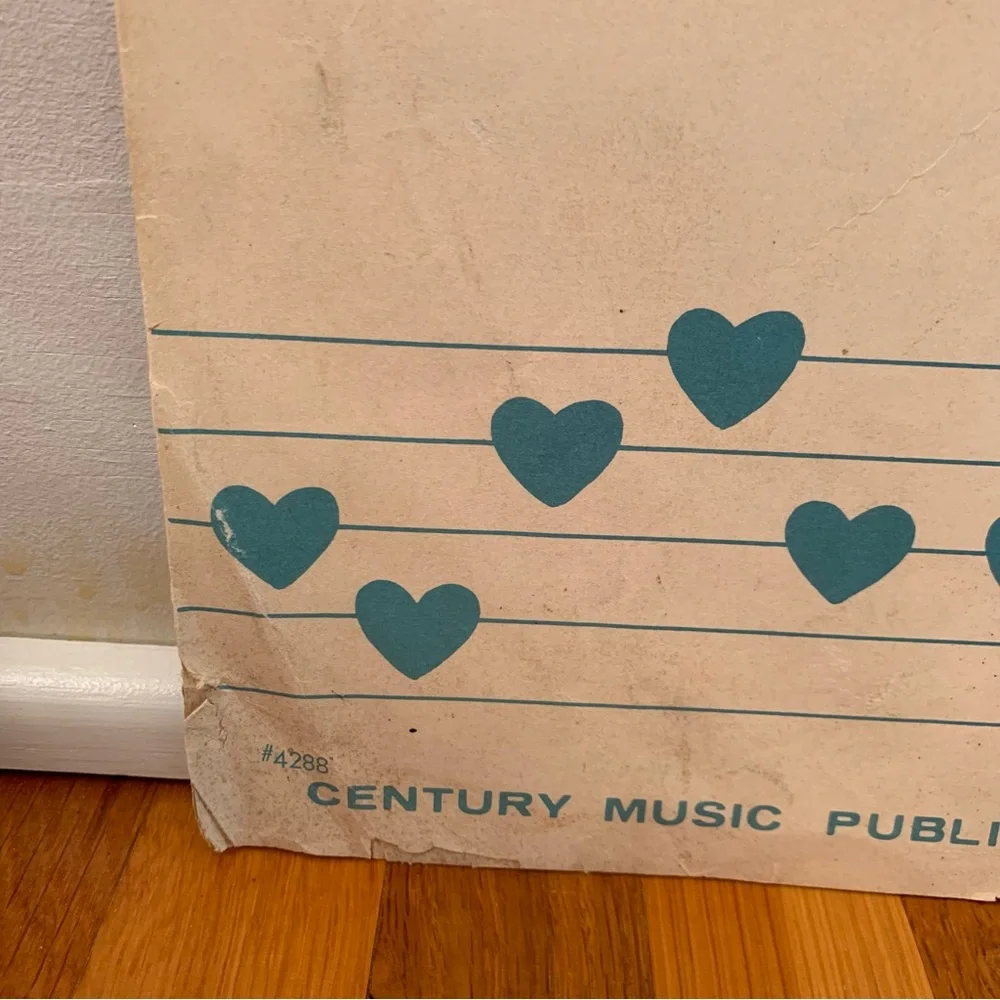 Vintage Sheet Music Score Melody of Love Piano Solo 1961